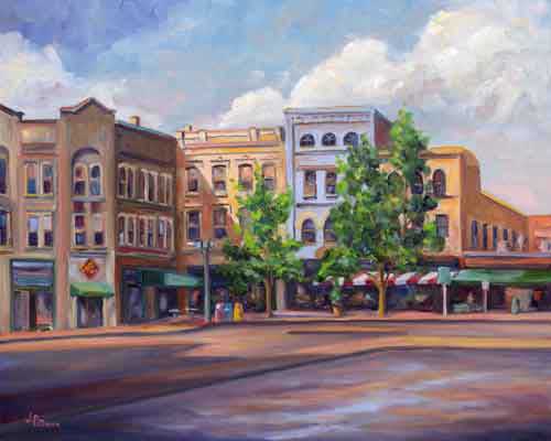 View of Pack Square in Downtown Asheville