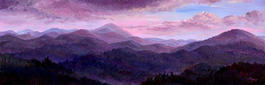 Purple Pisgah panoramic view.